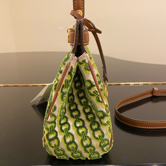 Tory Burch NWT luxury RARE Authentic Lee Radziwill Fil Coupe Small Satchel/bag - Picture 11 of 17